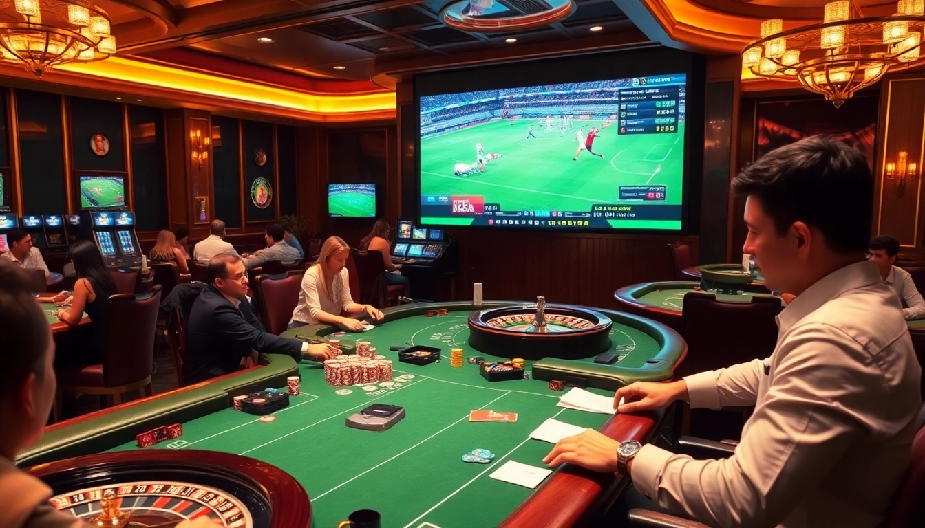 Live football betting action with high-quality streaming from https://socolive.mobi/, captivating casino scene and poker excitement.