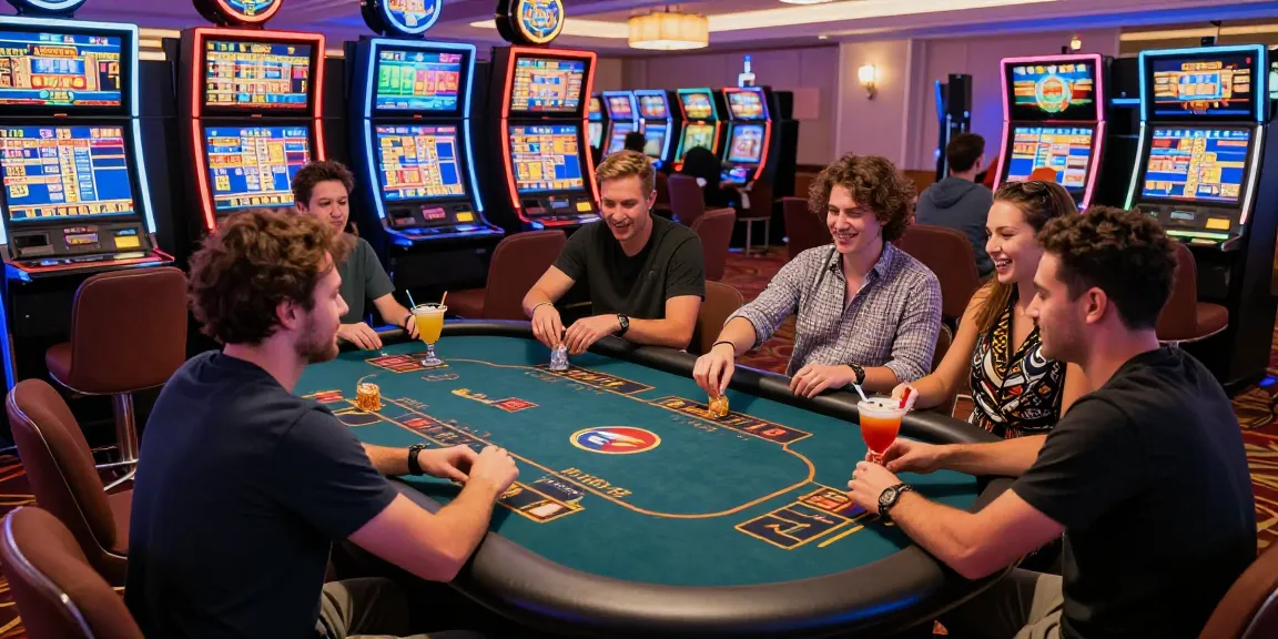 Exciting gaming atmosphere at CM88 featuring friends enjoying immersive online casino experiences and vibrant decor.