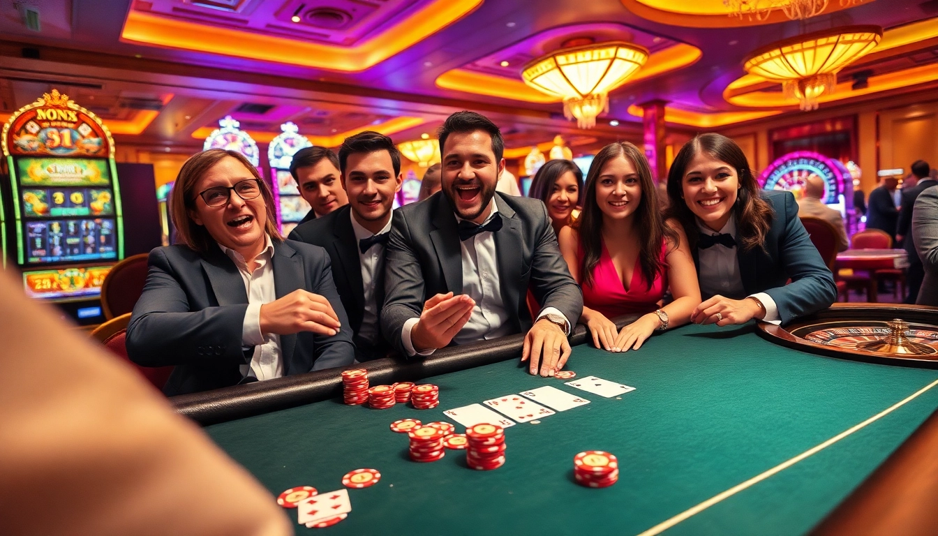 Thrilling poker action at 33WIN casino with vibrant chips and cards in play.