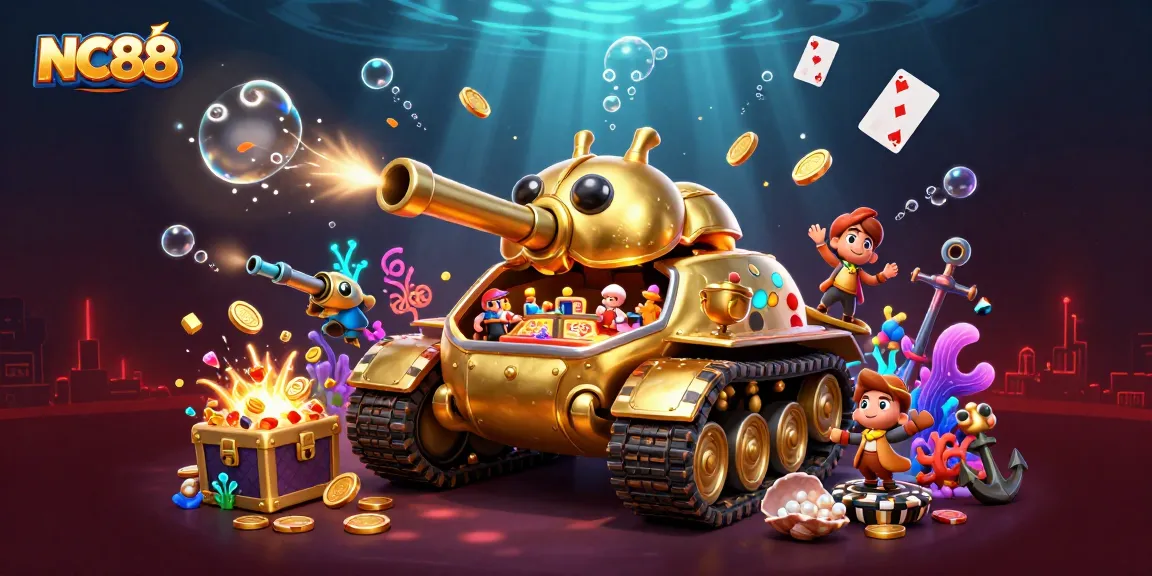 Experience the excitement at NC88 casino with a stunning 3D digital casino environment full of treasures and games.