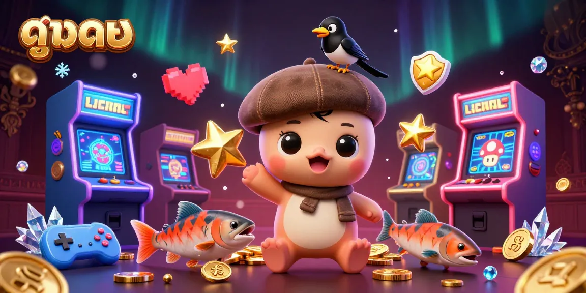 Experience ดูบอล in a vibrant 3D casino scene with lively characters and dynamic gaming elements.