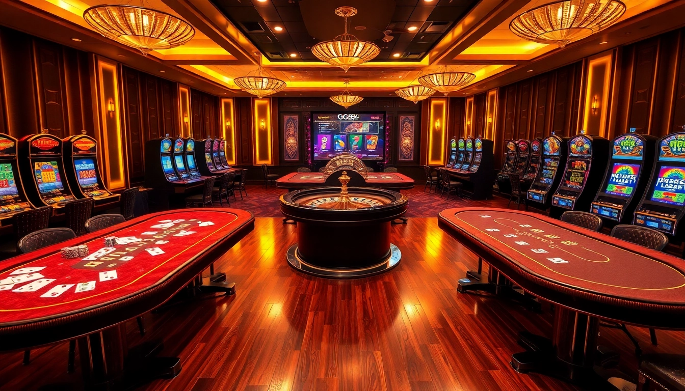 Experience the excitement at https://gg88.black/ with vibrant casino tables, spinning roulette, and colorful slot machines.
