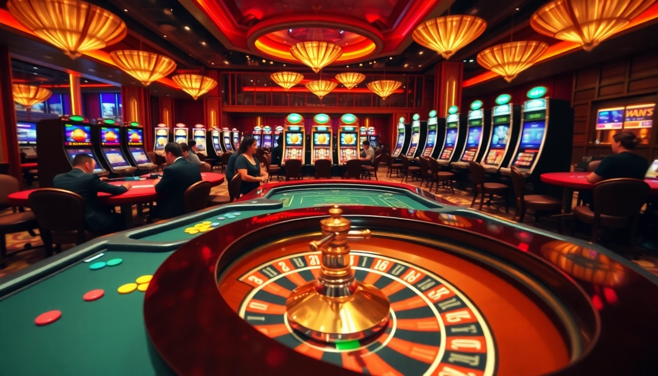 Experience the thrill of winning at 33win's vibrant casino tables with swirling roulette wheels and engaging gameplay.